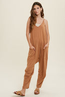 Terracotta Hotshot Jumpsuit With Pockets