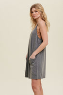 Slub Romper with Pockets