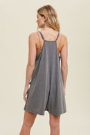 Slub Romper with Pockets