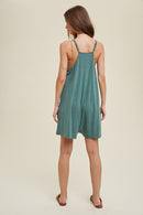 Slub Romper with Pockets