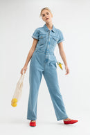 Denim Utility Jumpsuit