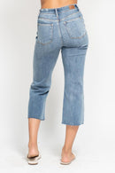 Judy Blue High Waist W/ Destroy Crop Wide Leg