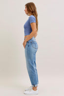 Judy Blue Mid Rise Cuffed Boyfriend Cut