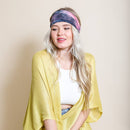 Boho Chic Wide Band Tie-Dye Headwrap