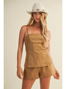 Straight Neck Cami Top