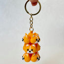 Dog Family Key Charm