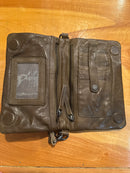 Women's Leather Organizer Crossbody Bag