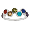 Rainbow Chakra - Sterling Silver Ring
