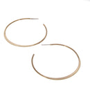 Flat Edged Hoop Earring