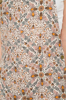 Bee Floral Print Overall