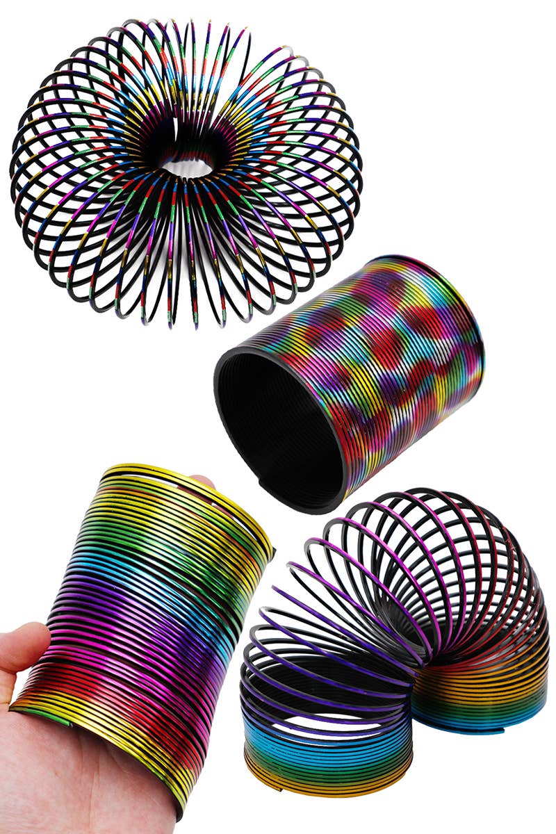 Metallic Rainbow Ombre Magic Slinky Toy – Sunbeam General Store