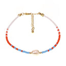 Seed Bead Anklet with Fresh Water Pearl