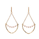 Delicate Chain and Crystal Earrings