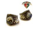 Yin Yang Antiqued Silvertone Adjustable