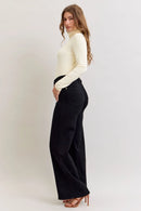 Judy Blue HW Retro Wide Leg Black Denim Jeans