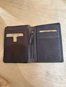 Trifold Hipster Wallet- Honey Brown