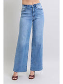 Judy Blue High Waisted Vintage Wash Retro Wide Leg