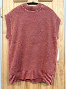 Cap Sleeve Round Neck Mineral Wash Sweater