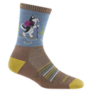 Women's Critter Club Micro Crew Lightweight Hiking Sock - Bark