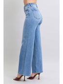 Judy Blue High Waisted Vintage Wash Retro Wide Leg