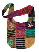 CORNER FLOWER PEACE/SPIRAL/OM MONK BAG - Hobo Bag