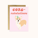 Corg-ratulations Congrats Card