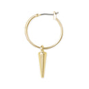 Punk Princess Gold Spike Hoop Earring