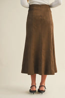 Fluted Gore Hem Skirt