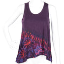 Half Tie-Dye Button Back Tank