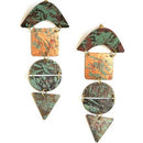 Stand Out Painted Brass Earrings