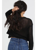 Light Weight Cardigan- Black