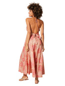 Long Sleeveless Summer Dress -Pink