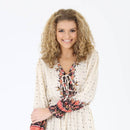 Lace Up Printed Romper