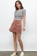 Utility Corduroy Mini Skirt