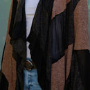 Boho Patchwork Kimono Shrug with Embroidery- Amber