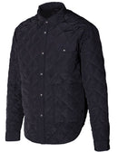 Down-filled Quilted Shirt Jacket - Black