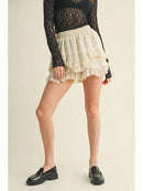 Ruffle Layered Shorts
