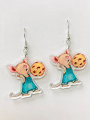 Mouse Cookie Teacher Earrings