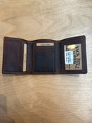 Trifold Wallet- Honey Brown