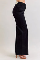 Judy Blue HW Retro Wide Leg Black Denim Jeans