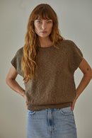 Over And Out Top- Coffee