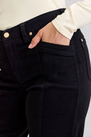 Judy Blue HW Retro Wide Leg Black Denim Jeans