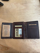 Trifold Hipster Wallet- Honey Brown