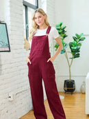 Classic Maroon Corduroy Overalls