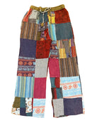 Cotton Patchwork Multi Block Print Palazzo Pant