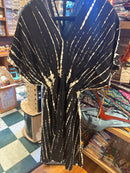 Shibori Short Sleeve Butterfly Midi Dress