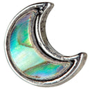 Abalone Shell Crescent Moon Studs