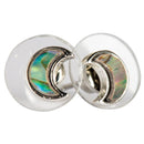 Abalone Shell Crescent Moon Studs