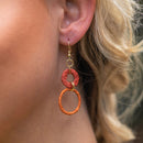 Sachi Raffia Rings Earrings- Large and Small Rings