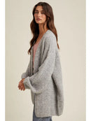 Oversized Brushed Sweater Cardigan